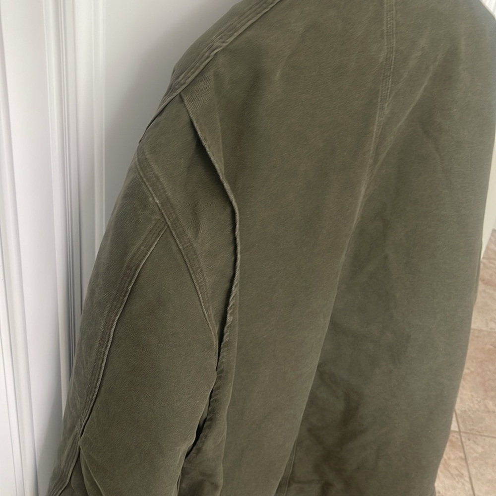 Carhartt  RN # C61 Green Coat Jacket Size 2XL Tall cotton Duck 14806 - Picture 5 of 16